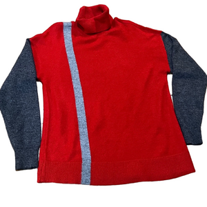 Red and Gray Turtleneck Sweater box 8